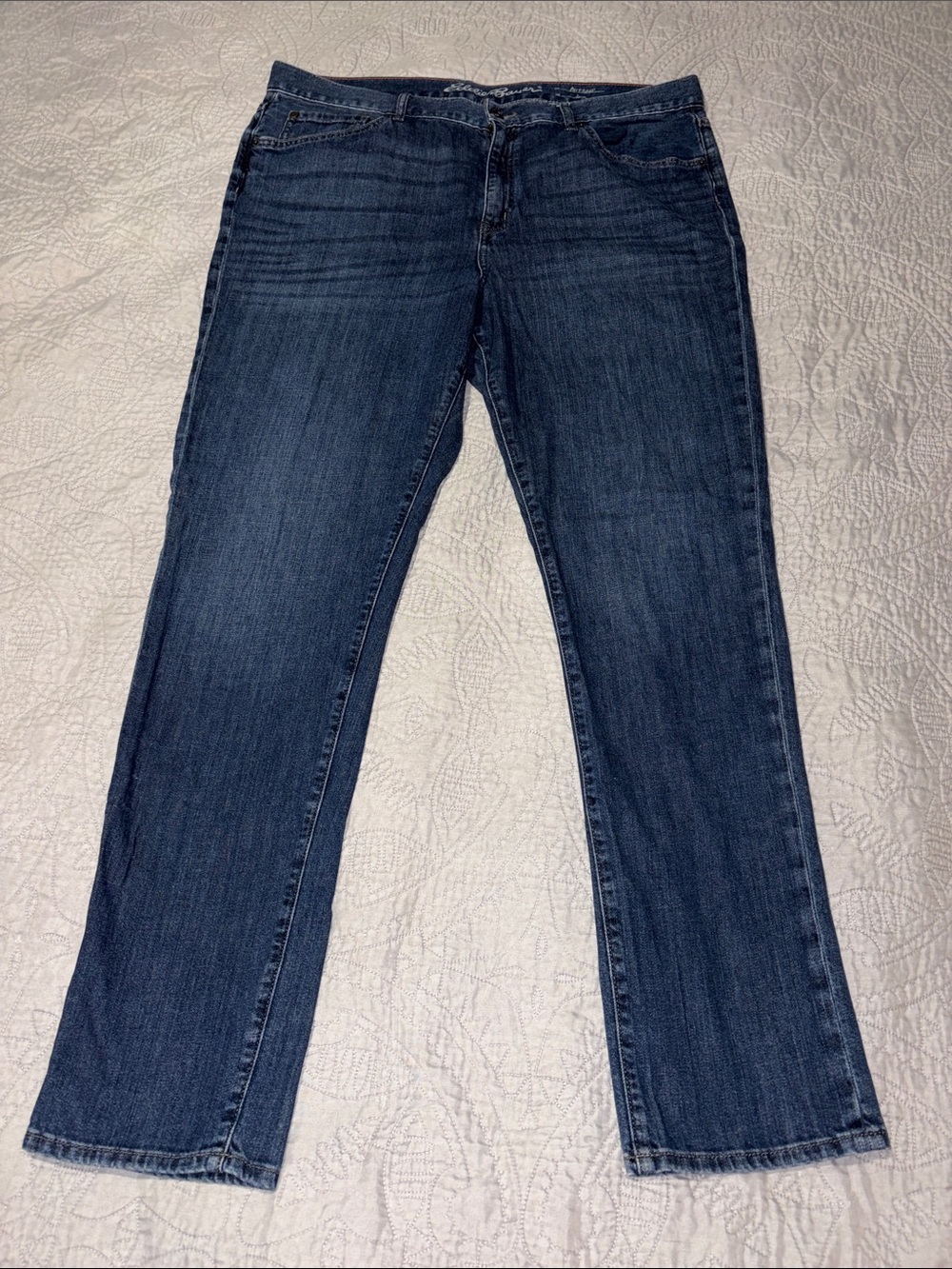Eddie Bauer Women's Dark Blue Straight-Leg Jeans, sz 16T